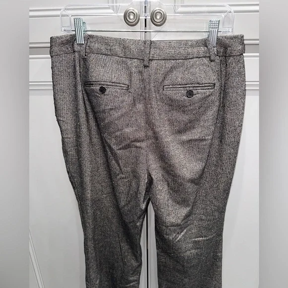 Talbots Petites gray/Brown wool Blend straight leg pants size 10P - Picture 4 of 8